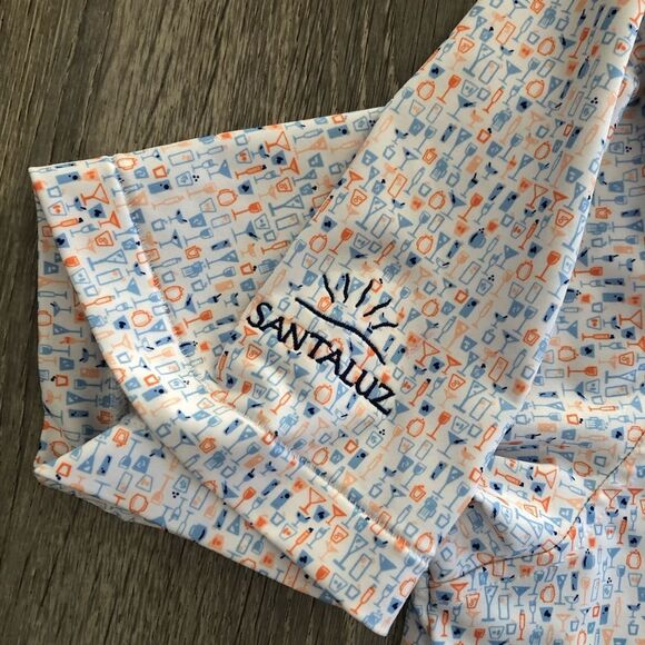 Peter Millar Summer Comfort Mens White Cocktail Short Sleeve Polo Golf Size XXL - Picture 8 of 10